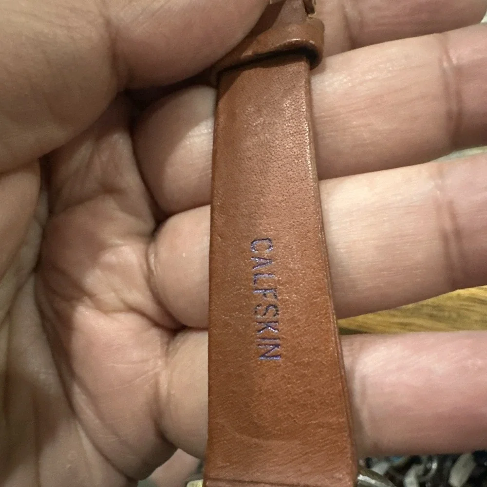 Working Vintage Lucerne Men's Manual Wind Watch 38mm Date Brown Leather Rare Run